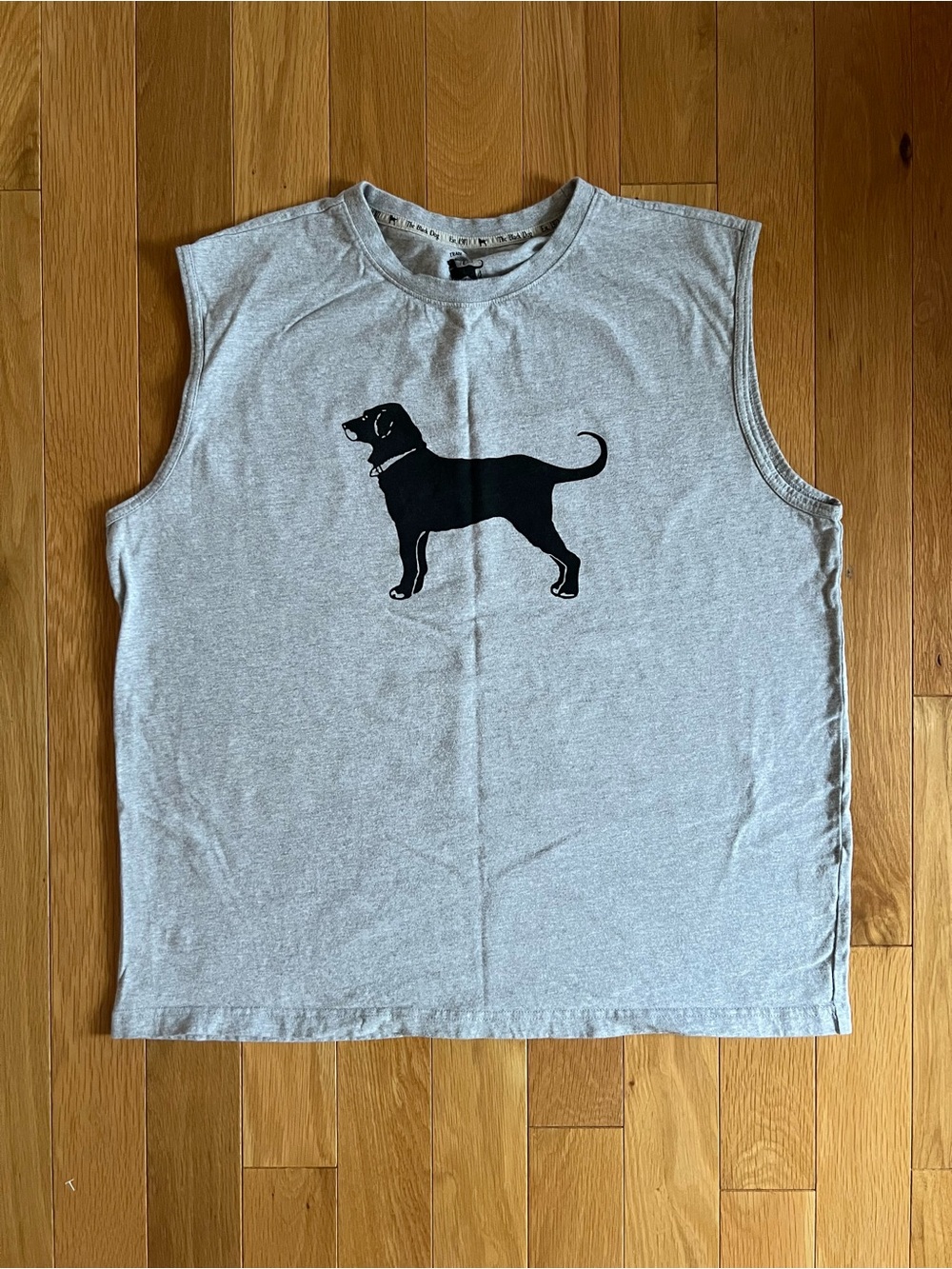 The Black Dog Gray Sleeveless Muscle Tank Top